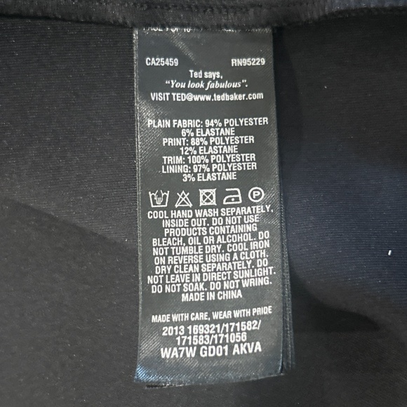 Ted Baker London Akva Kensington Floral Body-Con Cocktail Dress Size 0 - Picture 13 of 13